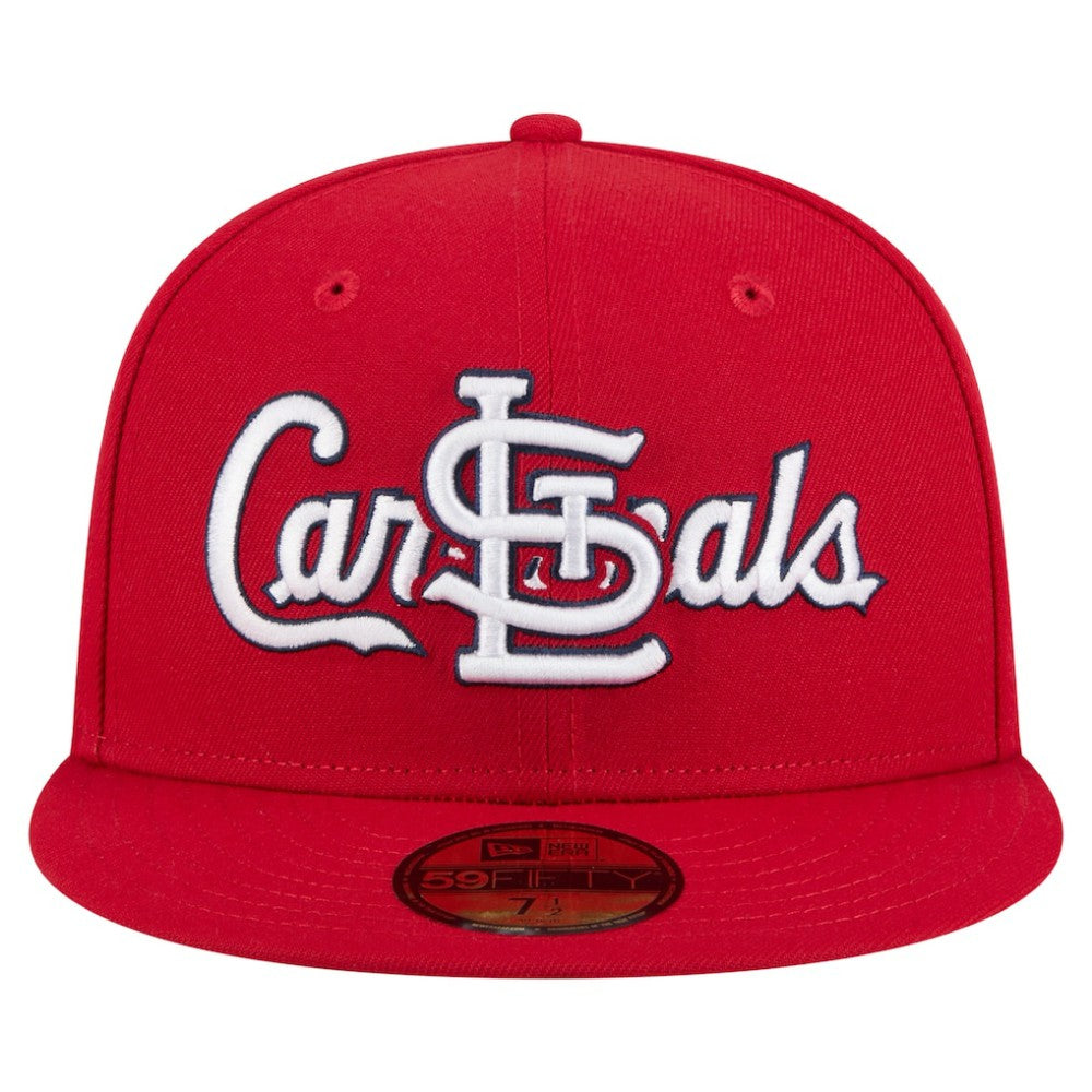 St. Louis Cardinals New Era Overlap 59FIFTY Fitted Hat On Sale
