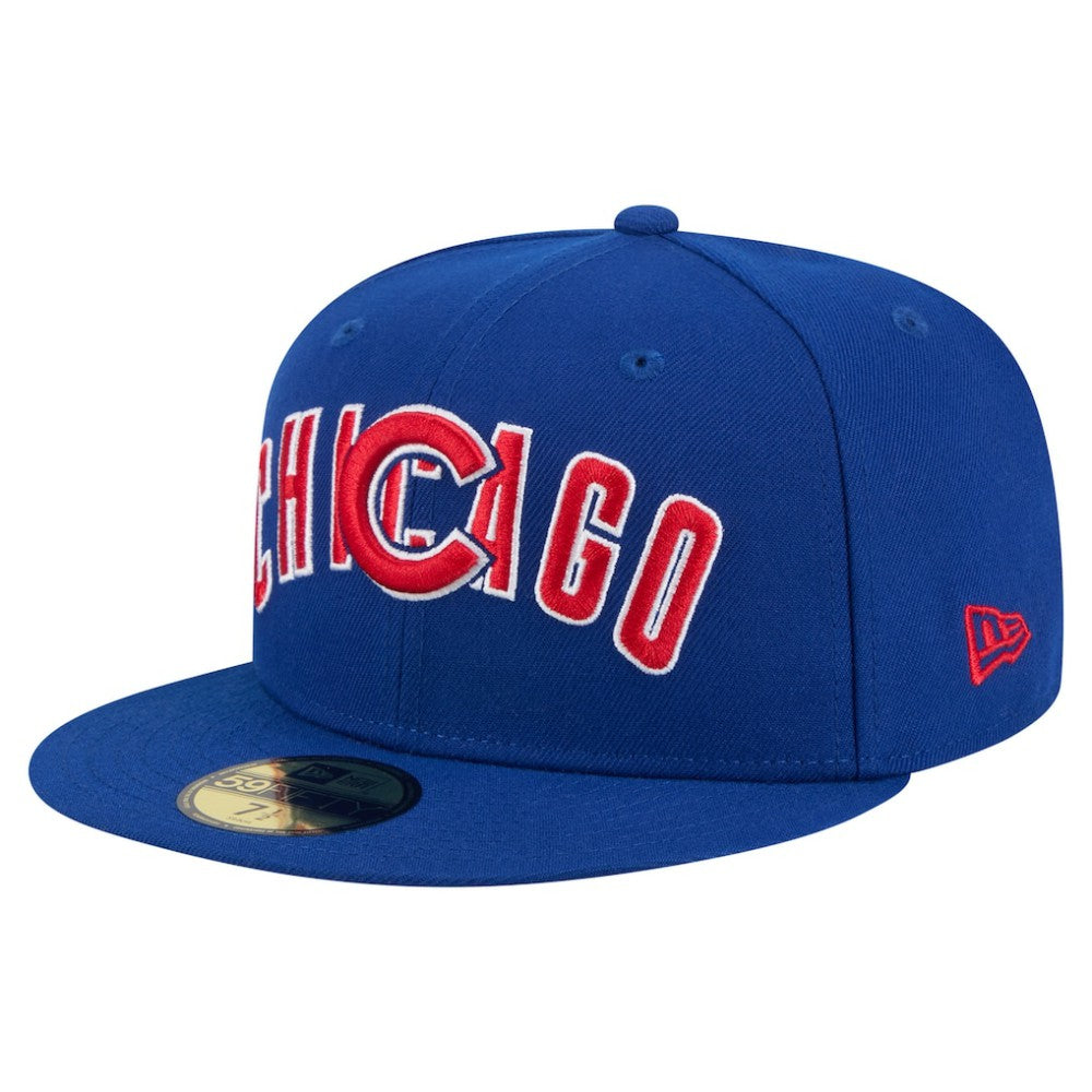 Chicago Cubs New Era Overlap 59FIFTY Fitted Hat for sale