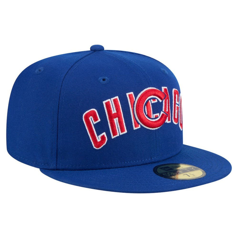 Chicago Cubs New Era Overlap 59FIFTY Fitted Hat for sale