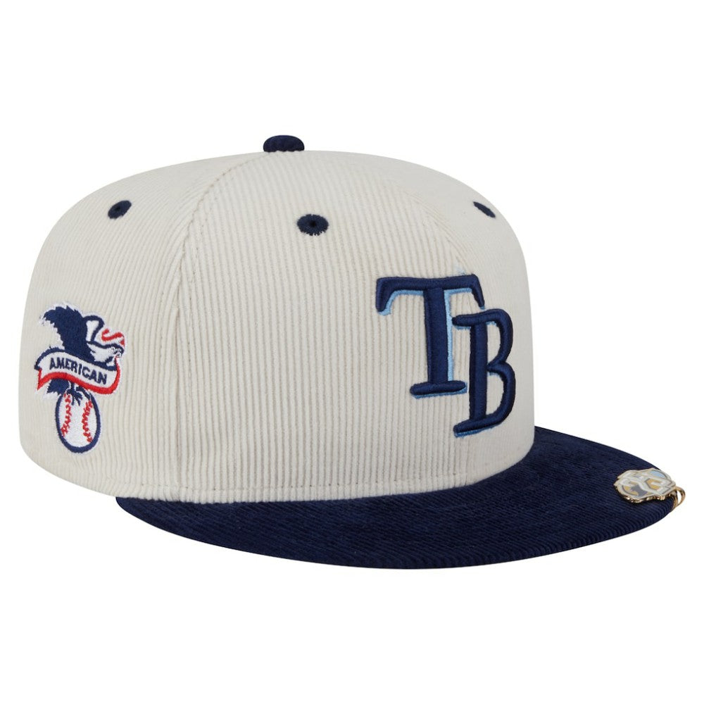 Tampa Bay Rays New Era Two-Tone Corduroy 59FIFTY Fitted Hat Clearance