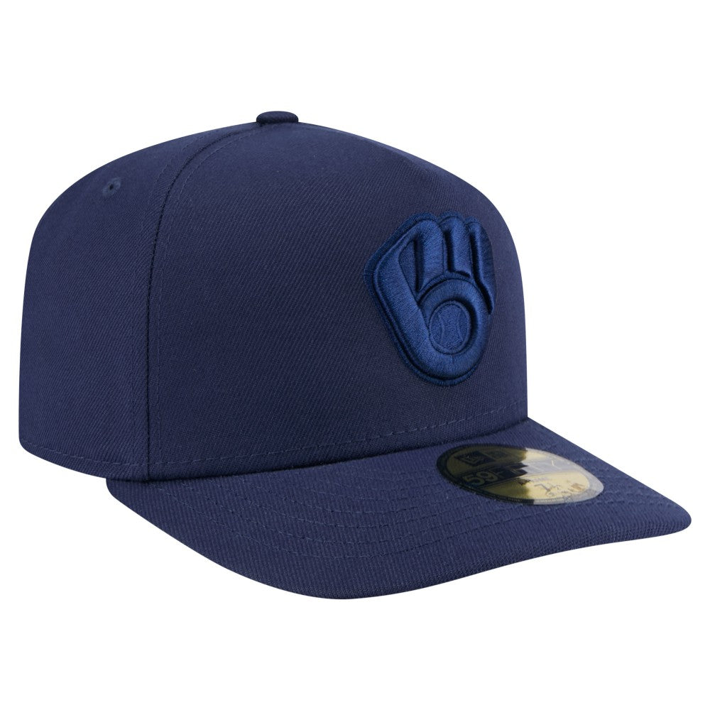 Milwaukee Brewers New Era Color Pack A-Frame 59FIFTY Fitted Hat for sale