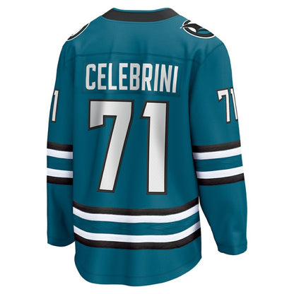 Macklin Celebrini San Jose Sharks Fanatics Home Breakaway Jersey – Teal | NHL Jerseys