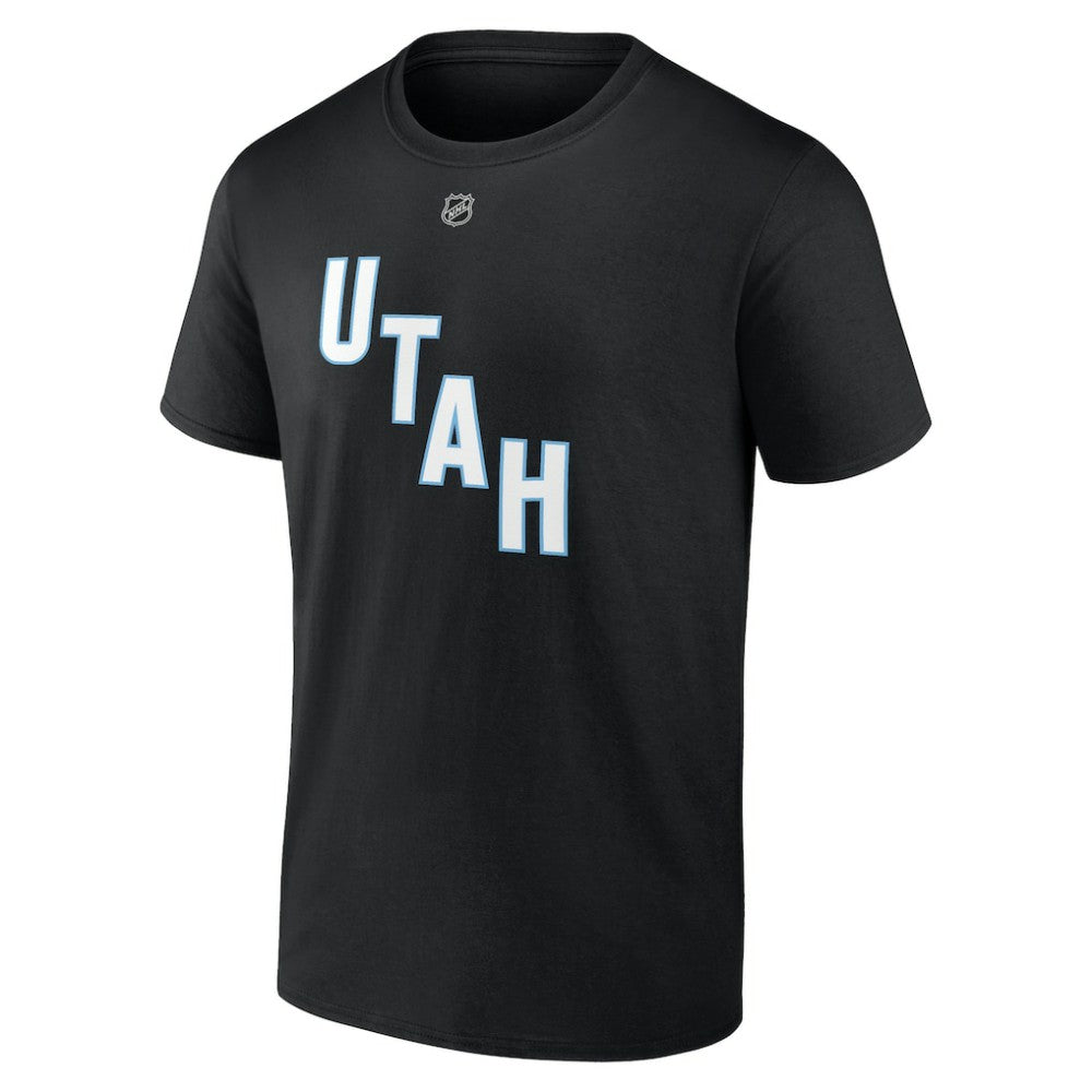 Nick Schmaltz Utah Mammoth - Fanatics Authentic Stack Name & Number T-Shirt Black