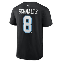 Nick Schmaltz Utah Mammoth - Fanatics Authentic Stack Name & Number T-Shirt Black