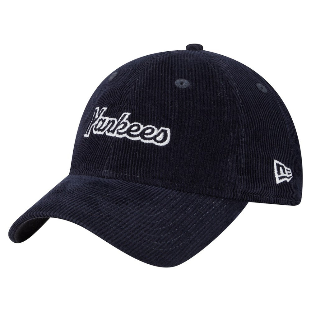 New York Yankees New Era Women's Corduroy 9TWENTY Adjustable Hat discount