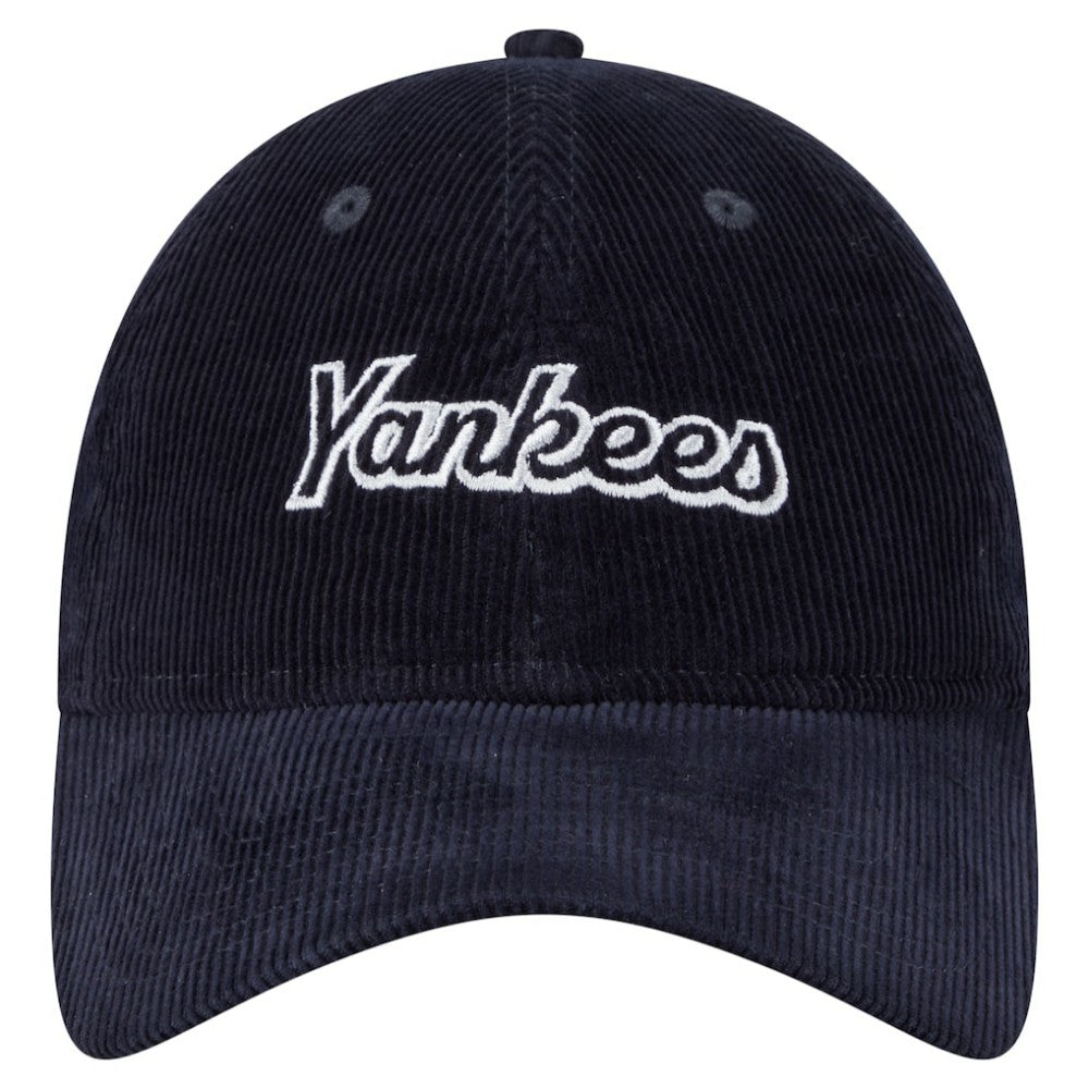 New York Yankees New Era Women's Corduroy 9TWENTY Adjustable Hat discount