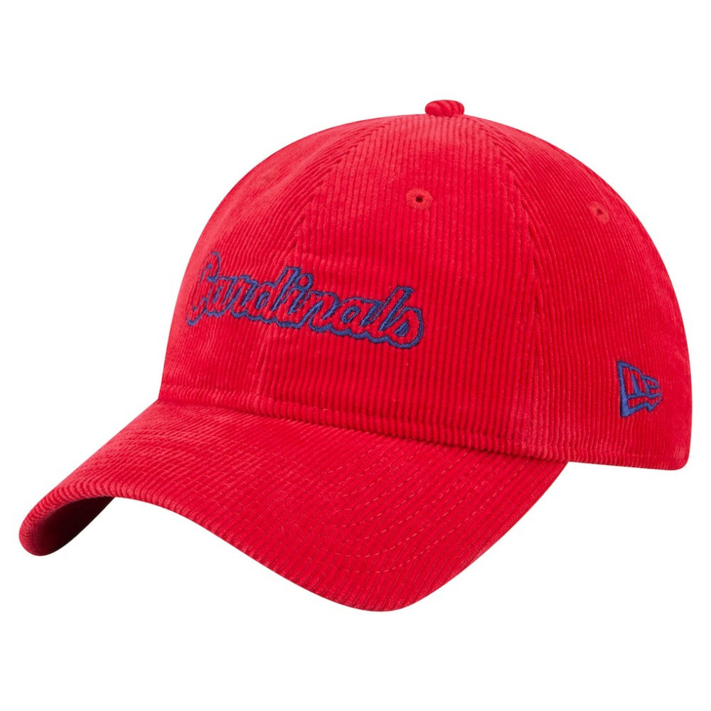 St. Louis Cardinals New Era Women's Corduroy 9TWENTY Adjustable Hat discount