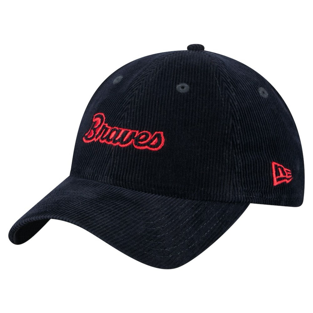Atlanta Braves New Era Women's Corduroy 9TWENTY Adjustable Hat for sale