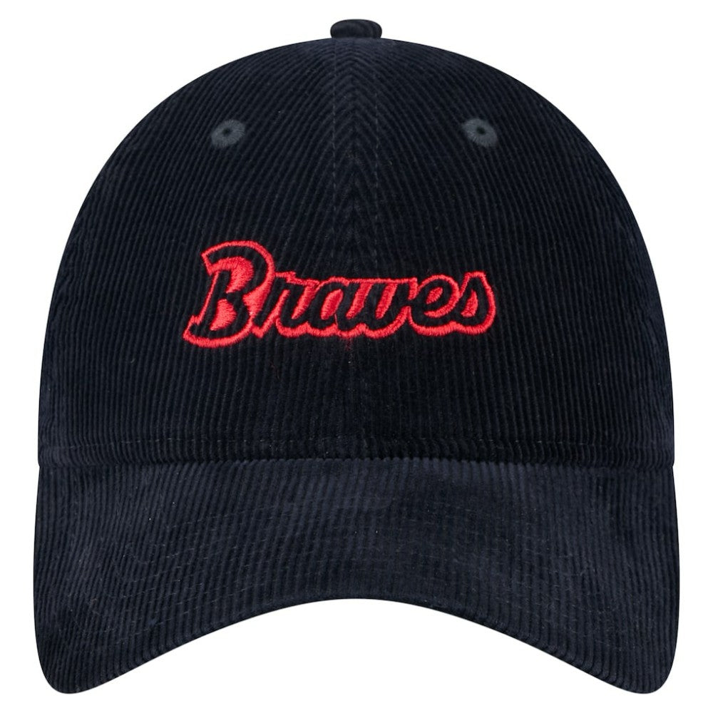 Atlanta Braves New Era Women's Corduroy 9TWENTY Adjustable Hat for sale