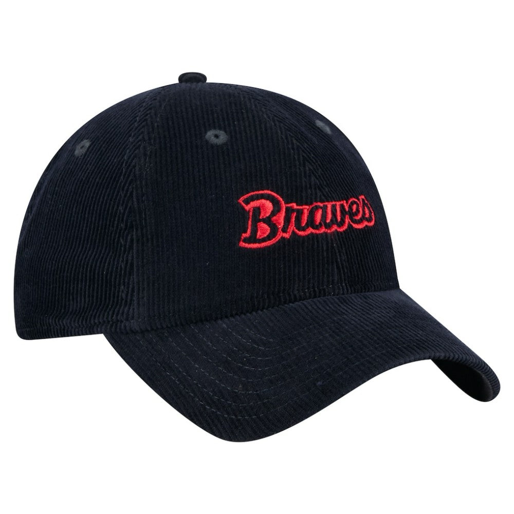 Atlanta Braves New Era Women's Corduroy 9TWENTY Adjustable Hat for sale