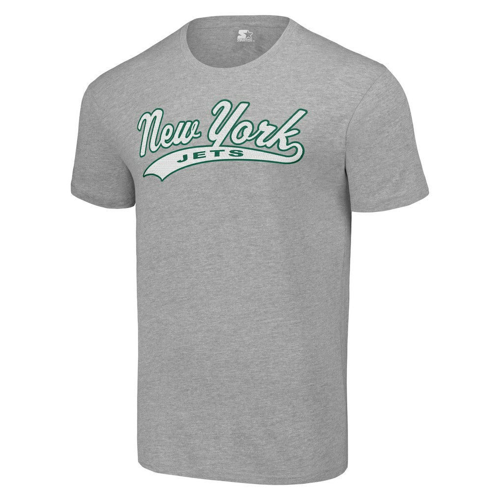 New York Jets Starter City Tailsweep T-Shirt Heather Gray - NFL