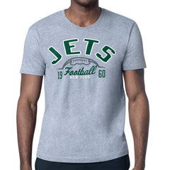 New York Jets Starter Half Ball Logo T-Shirt Heather Gray - NFL
