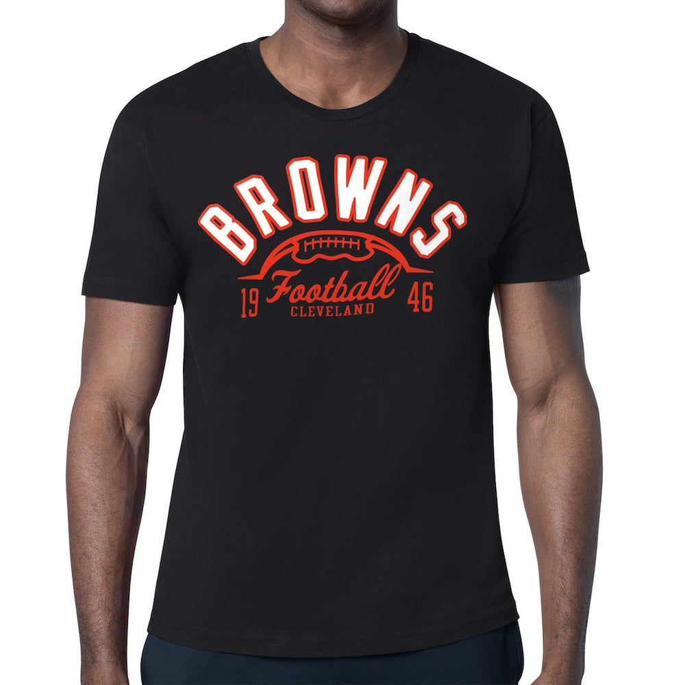 Cleveland Browns Starter Half Ball Logo T-Shirt Black - NFL