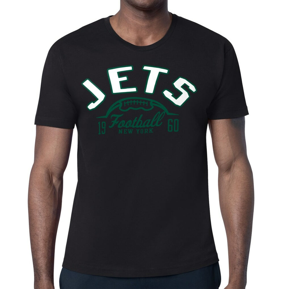 New York Jets Starter Half Ball Logo T-Shirt Black - NFL