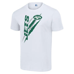New York Jets Starter Color Scratch T-Shirt White - NFL