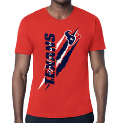 Houston Texans Starter Color Scratch T-Shirt Red - NFL
