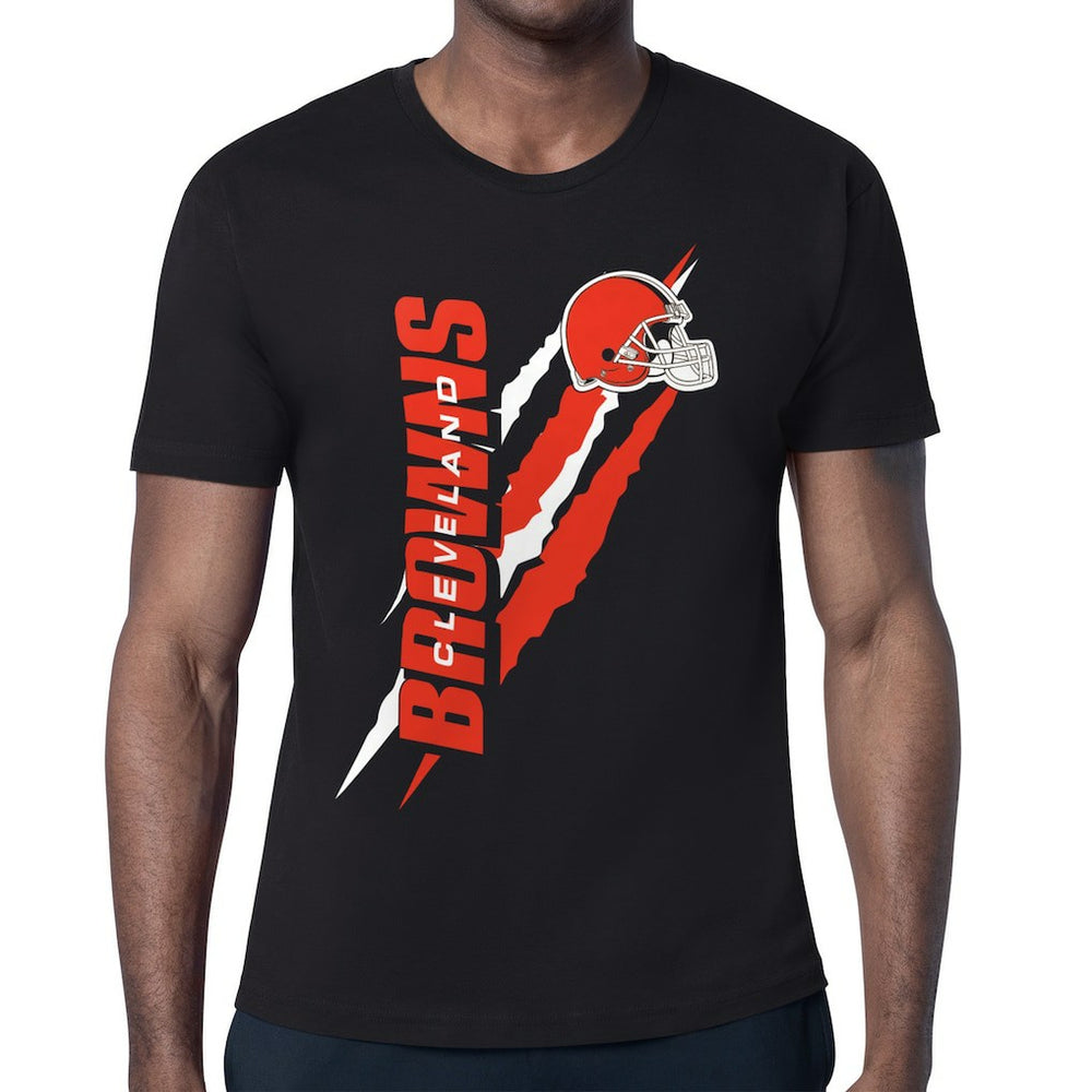 Cleveland Browns Starter Color Scratch T-Shirt Black - NFL