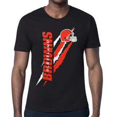 Cleveland Browns Starter Color Scratch T-Shirt Black - NFL