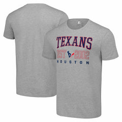 Houston Texans Starter Distressed Graphic T-Shirt Heather Gray - NFL