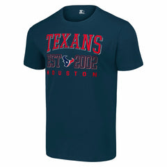Houston Texans Starter Distressed Graphic T-Shirt Navy - NFL