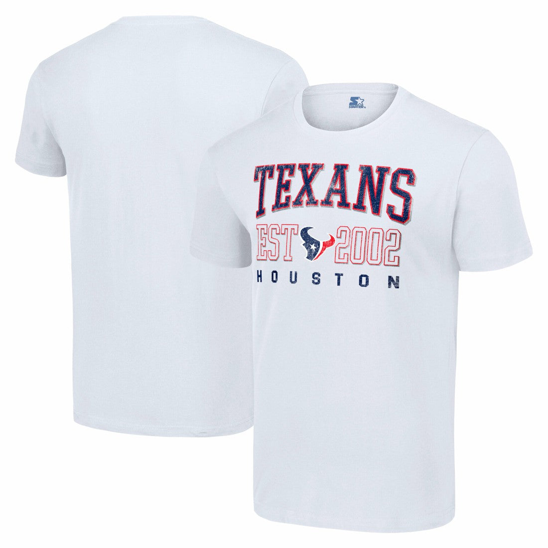 Houston Texans Starter Distressed Graphic T-Shirt White - NFL