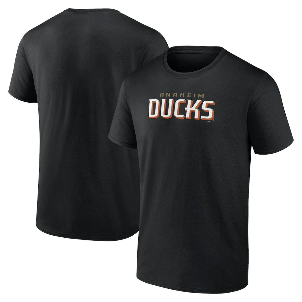 Anaheim Ducks - Wordmark Logo T-Shirt Black