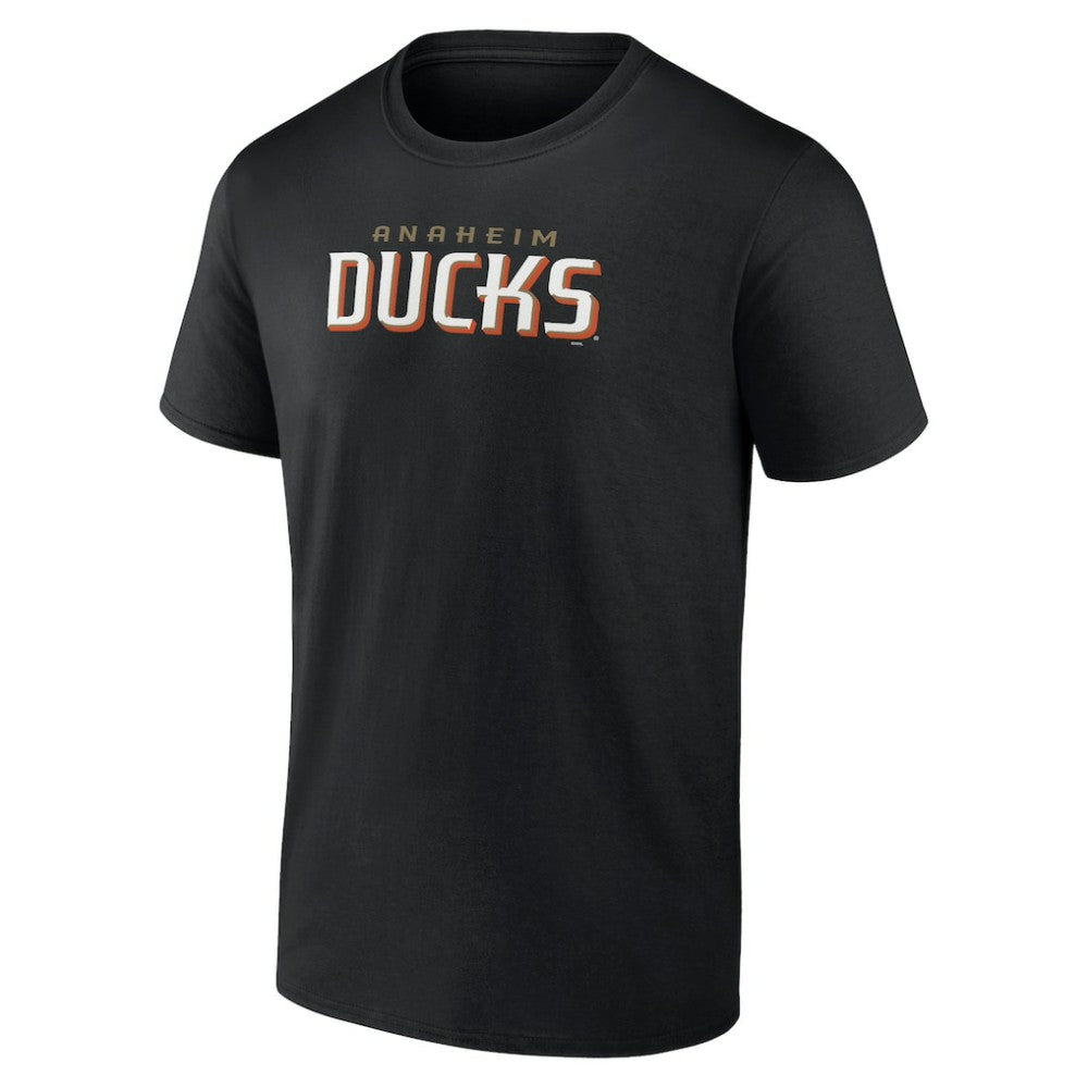 Anaheim Ducks - Wordmark Logo T-Shirt Black