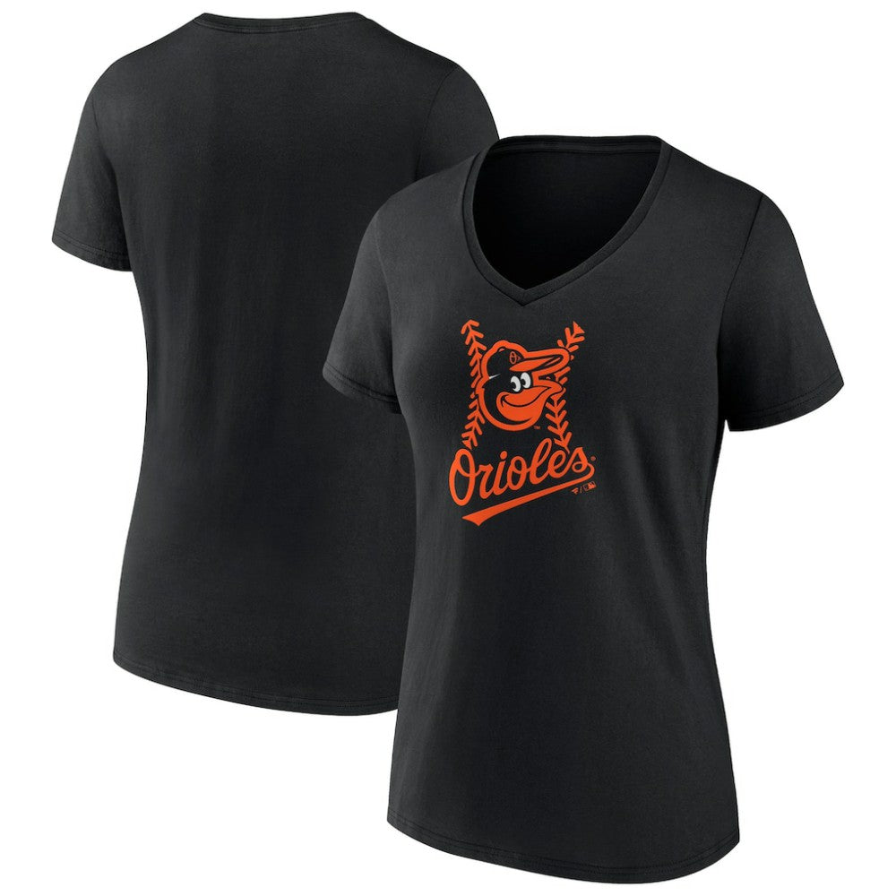 Baltimore Orioles Women's Fastball V-Neck T-Shirt Clearance