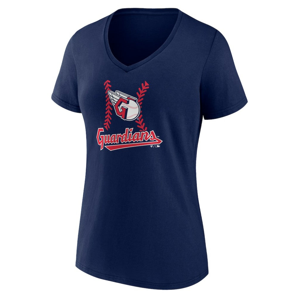 Cleveland Guardians Women's Fastball V-Neck T-Shirt for sale