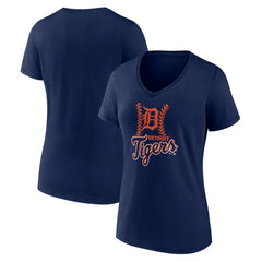 Detroit Tigers Women's Fastball V-Neck T-Shirt for sale