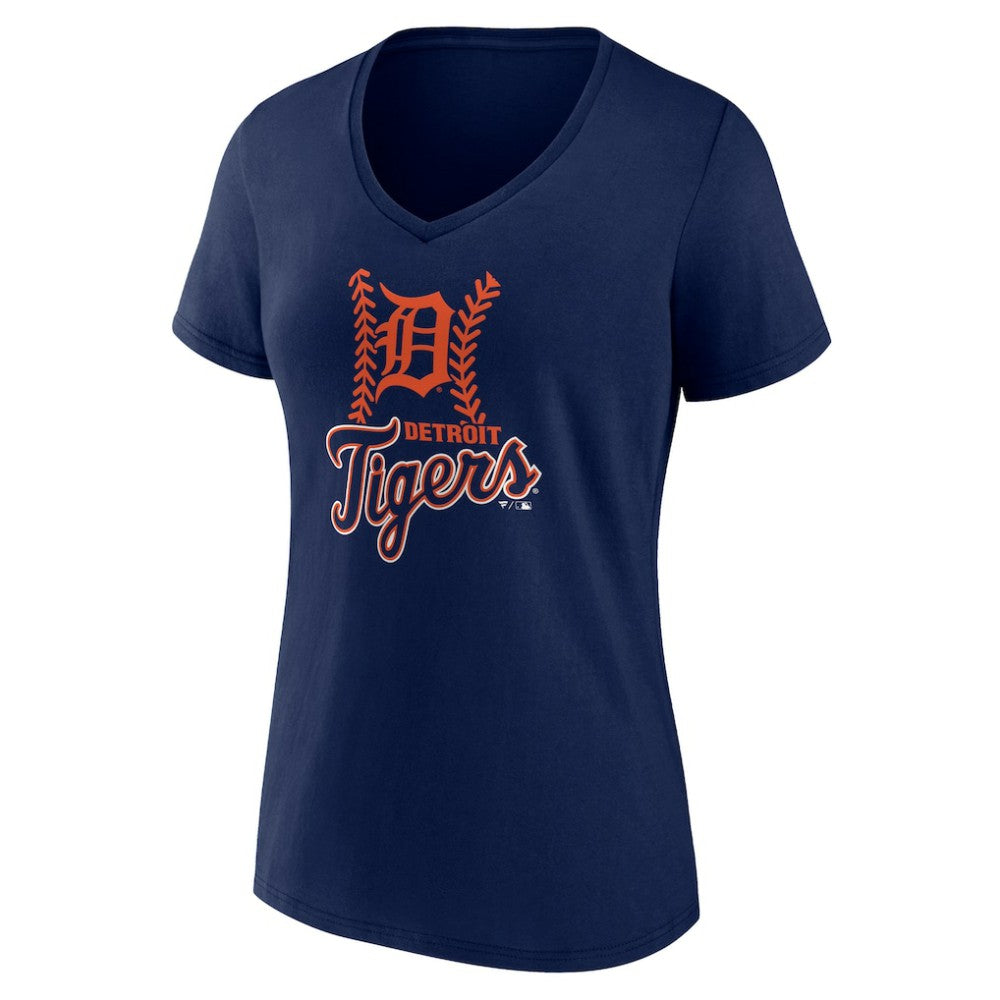 Detroit Tigers Women's Fastball V-Neck T-Shirt for sale