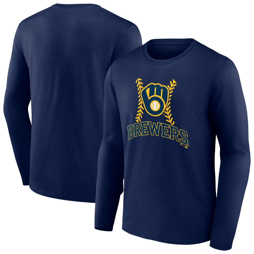 Milwaukee Brewers Fastball Long Sleeve T-Shirt On Sale
