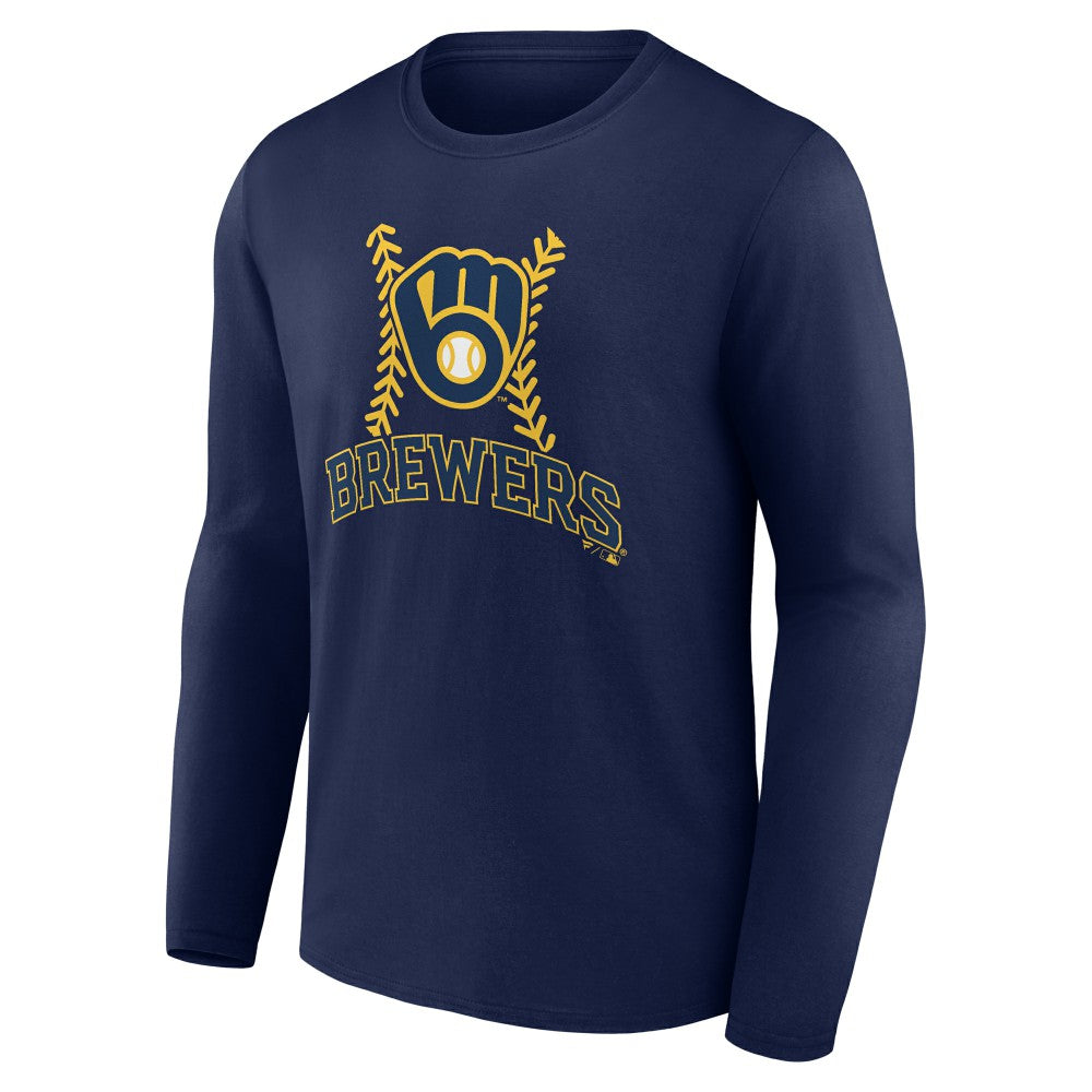 Milwaukee Brewers Fastball Long Sleeve T-Shirt On Sale