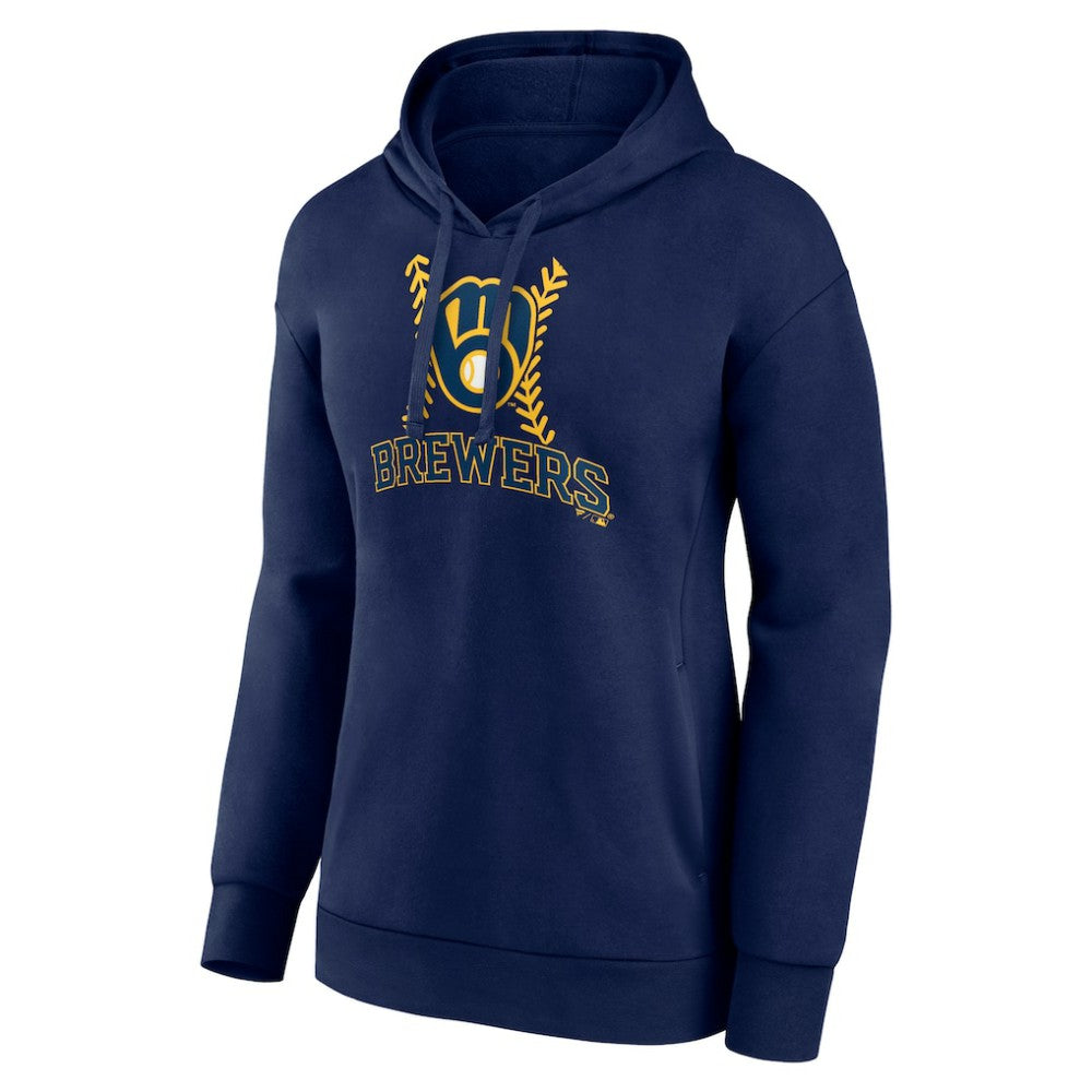 Milwaukee Brewers Women's Fastball Pullover Hoodie Sale