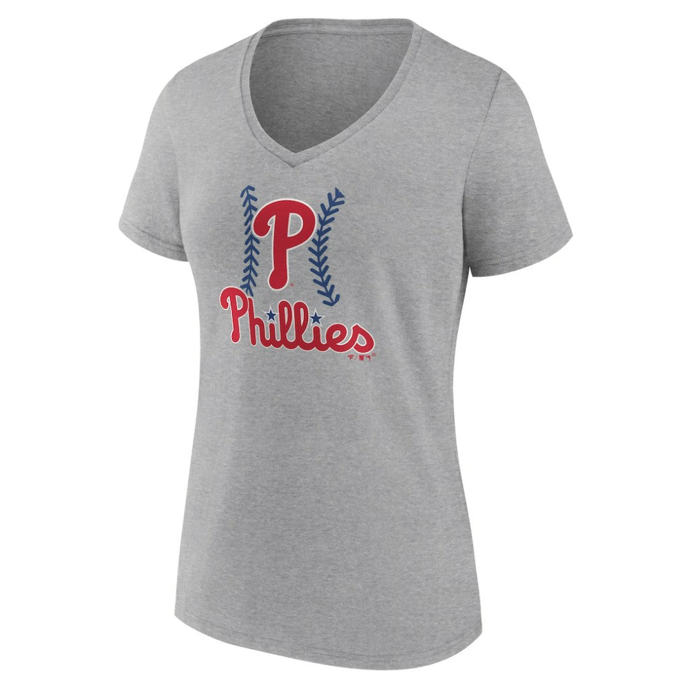 Philadelphia Phillies Women's Fastball V-Neck T-Shirt Online
