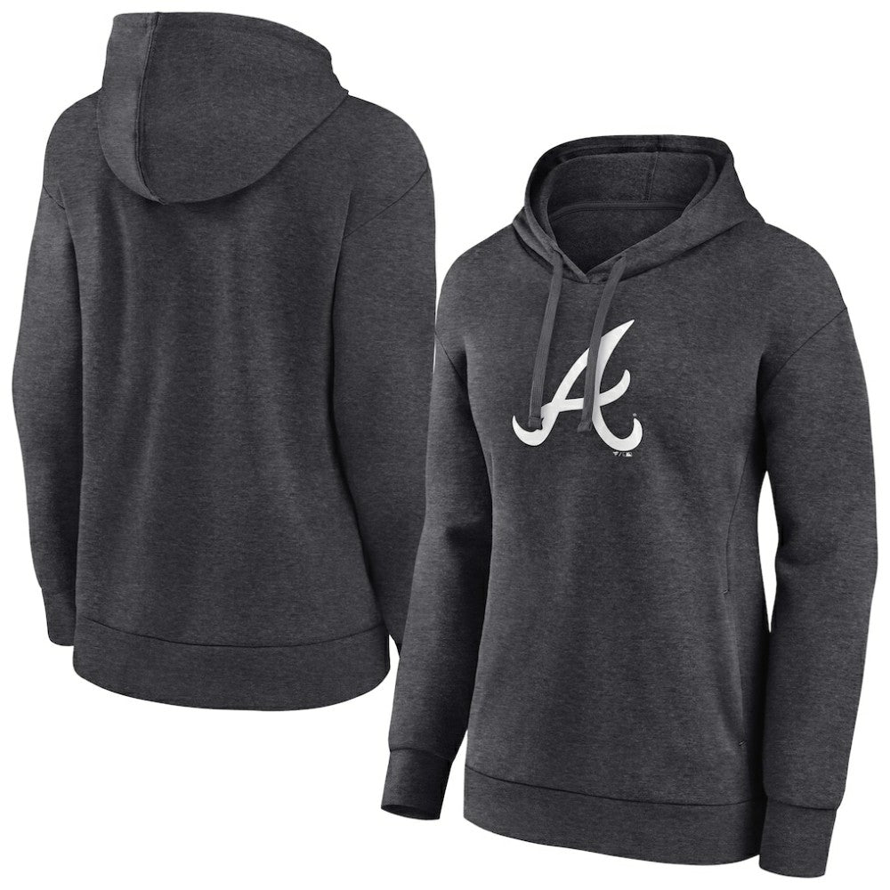 Atlanta Braves Women's Monochrome Pullover Hoodie Lifestyle