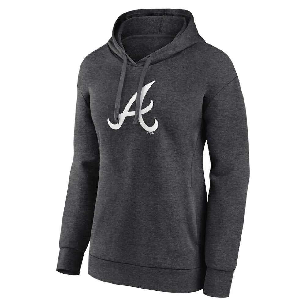 Atlanta Braves Women's Monochrome Pullover Hoodie Lifestyle