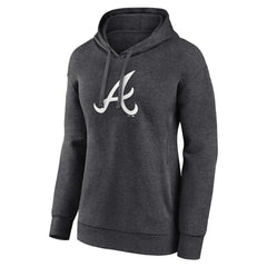 Atlanta Braves Women's Monochrome Pullover Hoodie Lifestyle