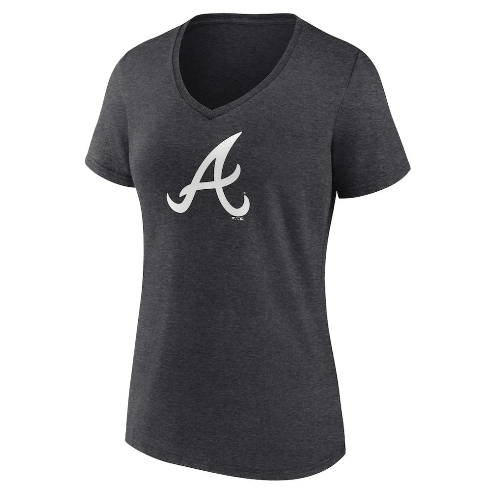 Atlanta Braves Women's Monochrome V-Neck T-Shirt Online