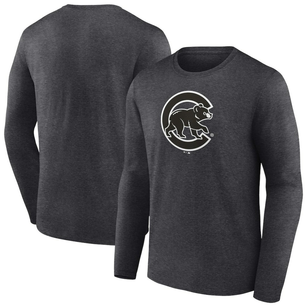 Chicago Cubs Monochrome Long Sleeve T-Shirt Online
