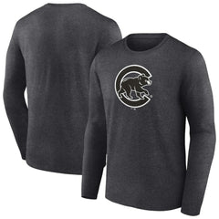 Chicago Cubs Monochrome Long Sleeve T-Shirt Online