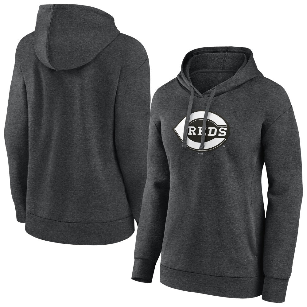 Cincinnati Reds Women's Monochrome Pullover Hoodie Lifestyle