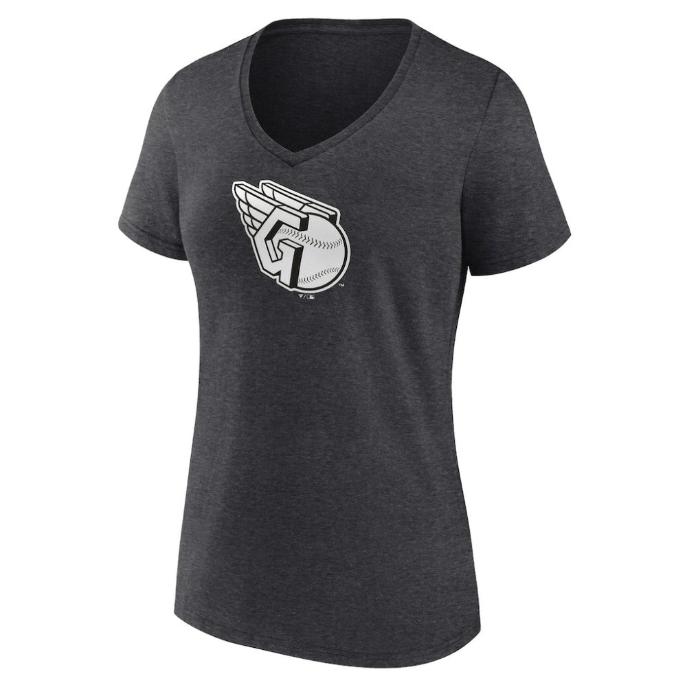 Cleveland Guardians Women's Monochrome V-Neck T-Shirt Online