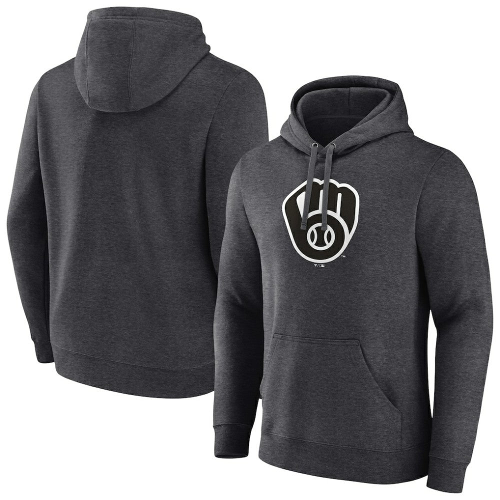 Milwaukee Brewers Monochrome Pullover Hoodie Lifestyle