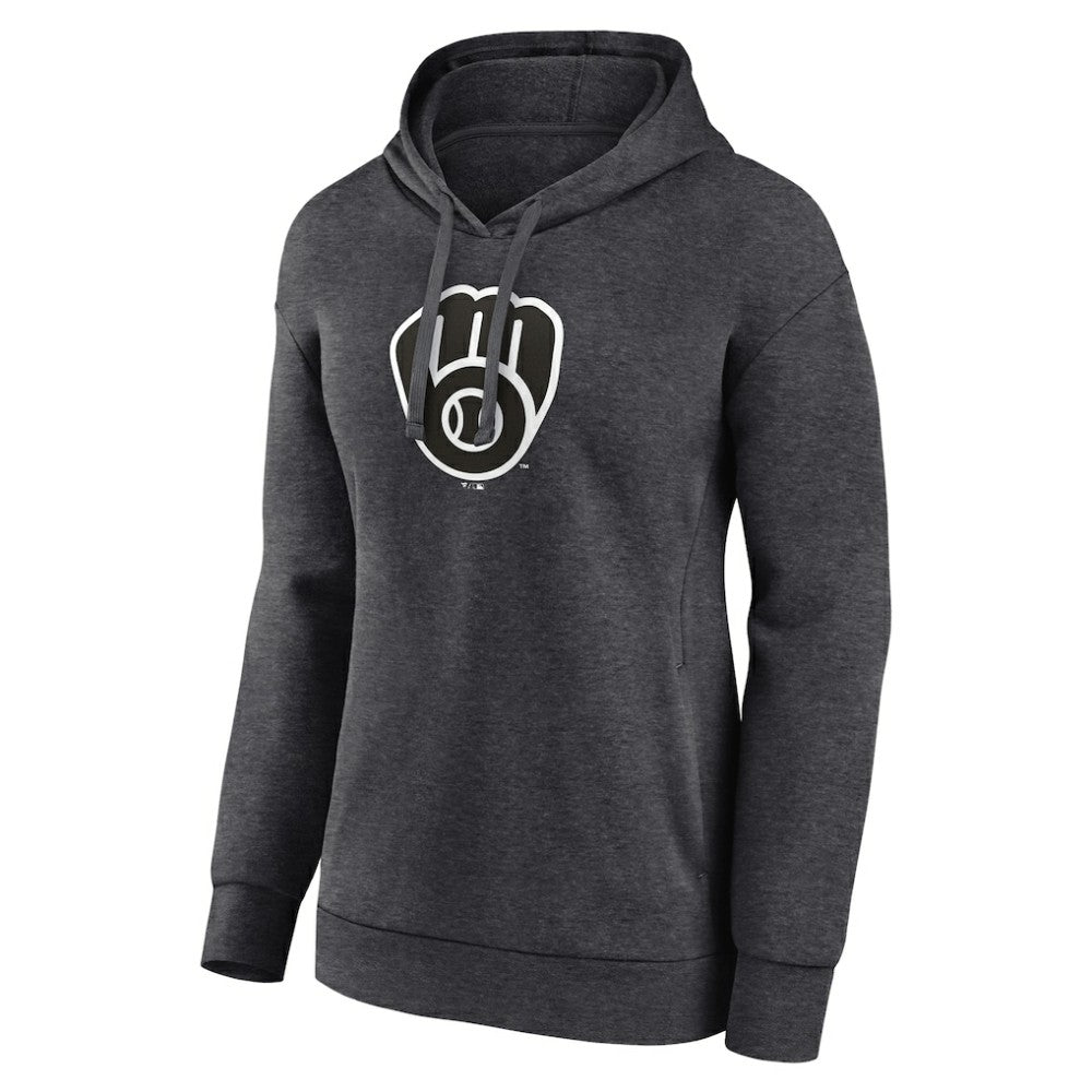 Milwaukee Brewers Women's Monochrome Pullover Hoodie Clearance