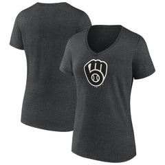 Milwaukee Brewers Women's Monochrome V-Neck T-Shirt discount