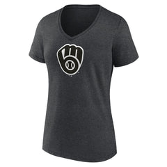 Milwaukee Brewers Women's Monochrome V-Neck T-Shirt discount