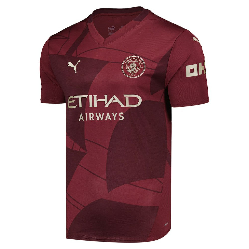Puma Manchester City 2024/25 Third Replica Blank Jerseys - Burgundy