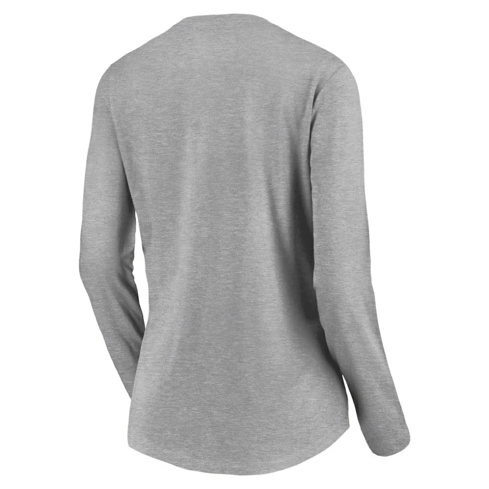 Baltimore Orioles Women's Evanston Stencil Long Sleeve V-Neck T-Shirt Lifestyle