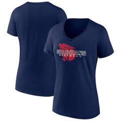 Cleveland Guardians Women's Stellar V-Neck T-Shirt for sale